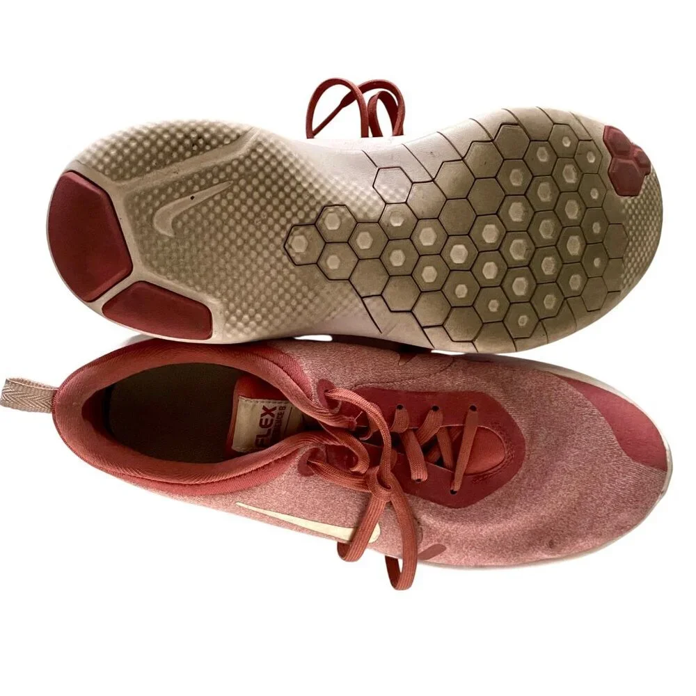 Nike Flex Experience 8 Running Shoes Womens Size 9 Pink/Red